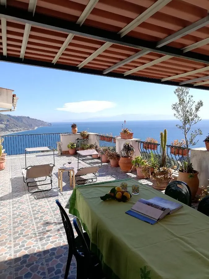 Il Normanno, Appartamento Con Panorama Mozzafiato Taormina Itálie